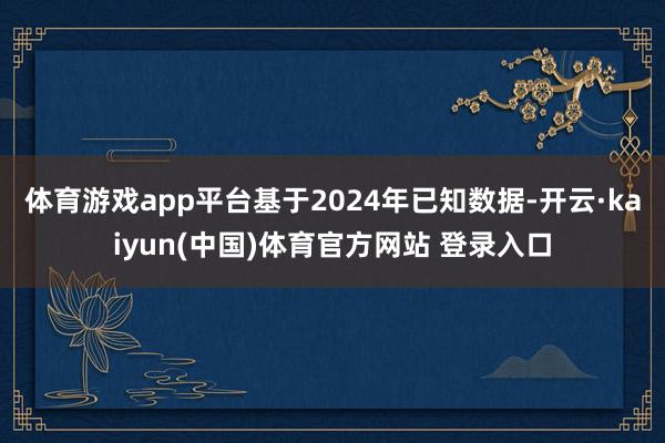 体育游戏app平台　　基于2024年已知数据-开云·kaiyun(中国)体育官方网站 登录入口