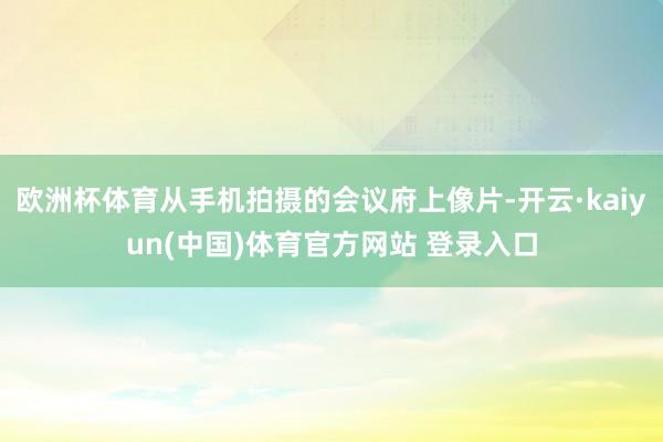 欧洲杯体育从手机拍摄的会议府上像片-开云·kaiyun(中国)体育官方网站 登录入口