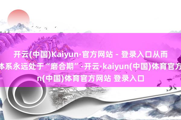 开云(中国)Kaiyun·官方网站 - 登录入口从而使得风险经管体系永远处于“磨合期”-开云·kaiyun(中国)体育官方网站 登录入口