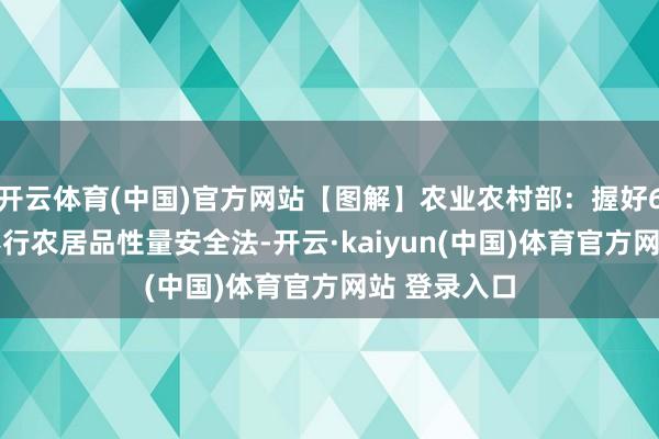 开云体育(中国)官方网站【图解】农业农村部：握好6件事 贯彻奉行农居品性量安全法-开云·kaiyun(中国)体育官方网站 登录入口